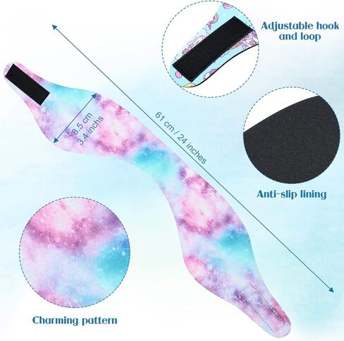 4 Pieces Swimming Headband Swimming Ear Band Adjustable Swim Headband Keeping Water Out Ear Protection Headband for Kids Adults Surfing Bathing Kayaking (Delicate Style) in Kuwait