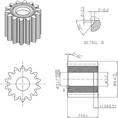 RS550 14 Teeth DC Motor 10.8-25V 100W High Torque Micro Motor for Electric Screwdriver and Drill - Waterproof Brush Commutation (Voltage-14.4V-14-Teeth) in Saudi Arabia