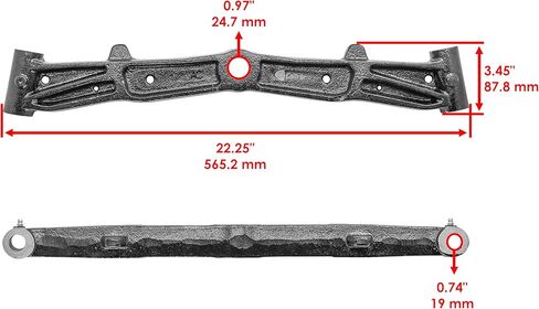 Caltric 532413591 532195968 محور أمامي متوافق مع Dixon متوافق مع AYP متوافق مع husqvarna متوافق مع الحديد الزهر بولان in Saudi Arabia