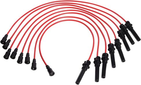 ENA Set of Red Wire Set with 16 Spark Plug Compatible with Chevrolet Blazer 2.5L I4 in Saudi Arabia