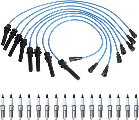 ENA Set of Blue Wire Set with 16 Spark Plug Compatible with GMC Acadia 2.5L I4 in Saudi Arabia