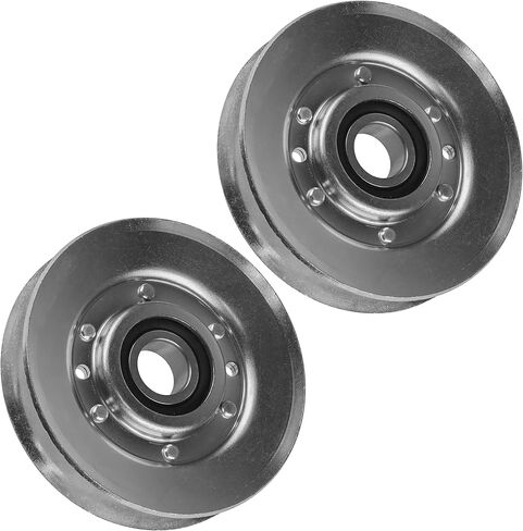 Caltric 2 V-Idler Pulley Compatible with John Deere Z530R Z535M Z540M Z540R Z645 Z655 Z750E AM118447 in Saudi Arabia