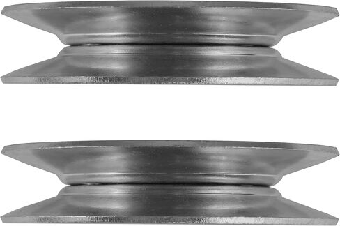 Caltric 2 V-Idler Pulley Compatible with John Deere Z530R Z535M Z540M Z540R Z645 Z655 Z750E AM118447 in Saudi Arabia