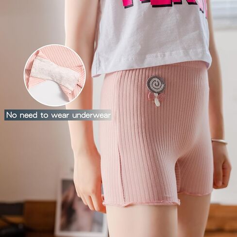 4/5 Pack Girls Bike Shorts Breathable Boyshorts for Toddler Under Dresses Dance Short Kids No Need to Wear Underwear in Saudi Arabia