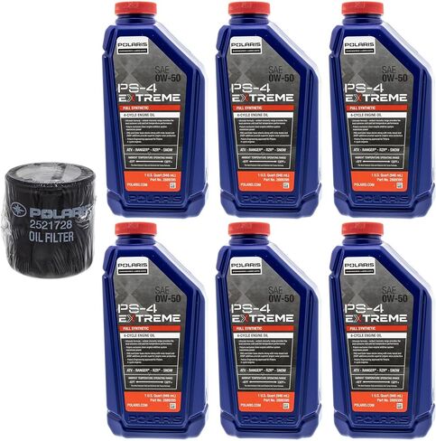 Polaris Extreme Cynthetic Oil Change Kit 6 Quarts Filter RZR Pro R 2521728 in Saudi Arabia