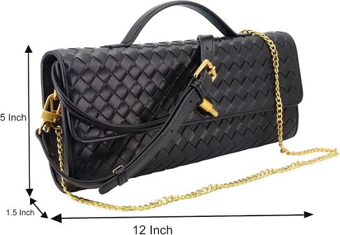 Woven Evening Clutch Purses for Women, Leather Crossbody Purse Shoulder Bag for Wedding Party in Saudi Arabia