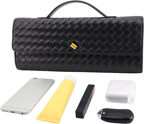 Woven Evening Clutch Purses for Women, Leather Crossbody Purse Shoulder Bag for Wedding Party in Saudi Arabia