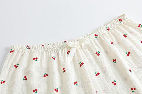 زائد حجم نساء بيجاما مجموعات زر أسفل البوليستر سام ملابسك Sexy Bowknot Silky Nighty 2pcs Cherry Lounge in Kuwait