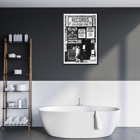 Retro Newspaper Wall Art Vintage Feminist Aesthetic Poster Black and White Canvas Print Funky Girl I Love Sleeping Art for Women Girly Bedroom Dorm Wall Decor 8x12inch Unframed in Saudi Arabia