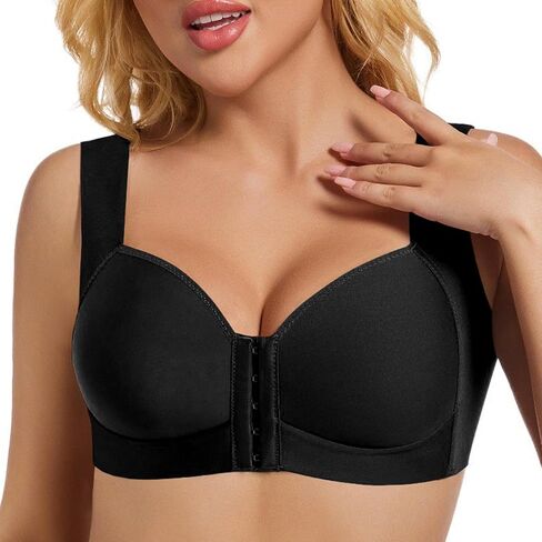 إغلاق المشبك للسيدات حمالات الصدر لا يوجد underwire مكافحة الانفصال عن براليت كبار السن الراحة in Kuwait