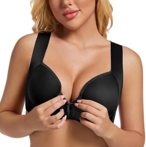 إغلاق المشبك للسيدات حمالات الصدر لا يوجد underwire مكافحة الانفصال عن براليت كبار السن الراحة in Kuwait