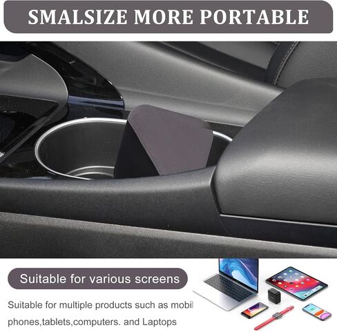 Car Screen Wipes, 11cm/4.33 in Microfiber Cloth Auto Touchscreen Cleaning Wipes, Round Foldable Car Touch Screen Cleaner Cloth for Vehicle Dashboard LCD Display, Interior Car Accessories in Saudi Arabia