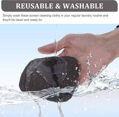 Car Screen Wipes, 11cm/4.33 in Microfiber Cloth Auto Touchscreen Cleaning Wipes, Round Foldable Car Touch Screen Cleaner Cloth for Vehicle Dashboard LCD Display, Interior Car Accessories in Saudi Arabia
