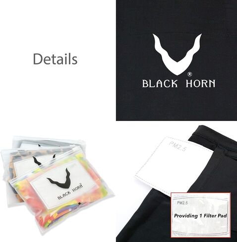 BLACK HORN - Balaclavas with Nose Holder & Filter Cold Weather Dust Wind Comfortable Neck Gaiter Protection Face Covering in Saudi Arabia