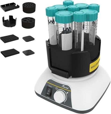 LAB FISH Digital Professional lab Vortex Shaker Mixer Continuous & Touch Modes 0-3000RPM Timer Function W/Multifunctional Modules for Laboratory Tube Flask(Timable) in Kuwait