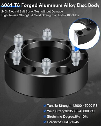 ECCPP 4PCS 6x139.7 فواصل العجلات Hubcentric 1.25 "6x5.5 إلى 6x5.5 6x139.7mm ناتج عن تويوتا لتاكوما 02-2021 | للتندرا 00-06 | مقابل 4 عداء 96-2021 in Saudi Arabia