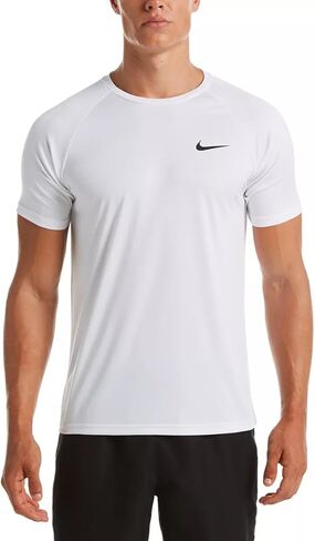 تي شيرت السباحة Dri-FIT UPF 40+ Hydroguard للرجال من Nike (الولايات المتحدة، ألفا، متوسط، عادي، عادي، أزرق الدلو) in Saudi Arabia
