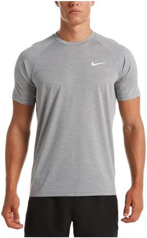Nike Men's Dri-FIT UPF 40+ Hydroguard Swim Tee (US, Alpha, Medium, Regular, Regular, Aquarius Blue) in Saudi Arabia