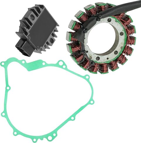 Caltric Stator and Regulator Rectifier with Gasket Compatible With Yamaha Kodiak 450 Yfm450 Yfm-450 2003-2006 in Saudi Arabia