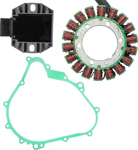 Caltric Stator and Regulator Rectifier with Gasket Compatible With Yamaha Kodiak 450 Yfm450 Yfm-450 2003-2006 in Saudi Arabia