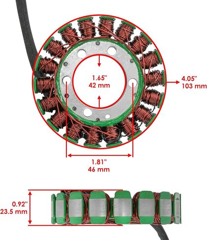 Caltric Stator and Gasket Compatible With Yamaha Virago 250 XV250 1995 1996 1997 1998 1999 2000-2007 in Saudi Arabia