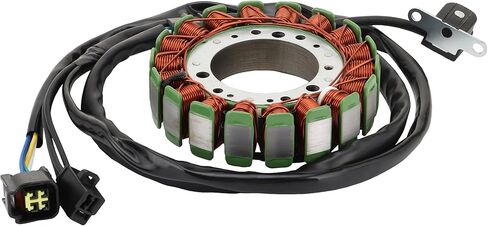 WOOSTAR 18 Coil 9 Wire Magneto Stator Replacement for 1998-2002 LT-F500F QuadRunner 500 4WD 2000-2001 LT-A500 QuadMaster OEM 32101-09F00 32101-09F01 32101-2009F20 3430-011 3430-012 3430-059 in Saudi Arabia