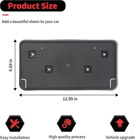 RT-TCZ License Plate Holder Front License Plate Frame Mount Bracket Accessories for Jeep Grand Cherokee 2017 2018 2019 2020 2021 2022 2023 in Saudi Arabia