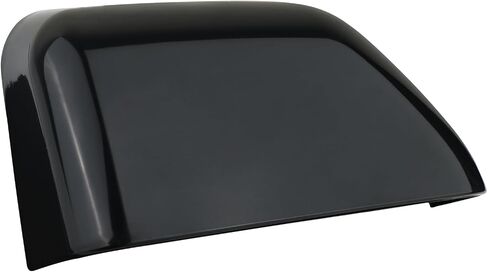 Black Paintable Tow Mirror Cover Cap | For 2017-2024 F250 F350 F450 F550 Super Duty Side by Side Accessories | LH Left Driver Side Exterior Plastic Rearview Top Half Door Mirror Cover in Saudi Arabia