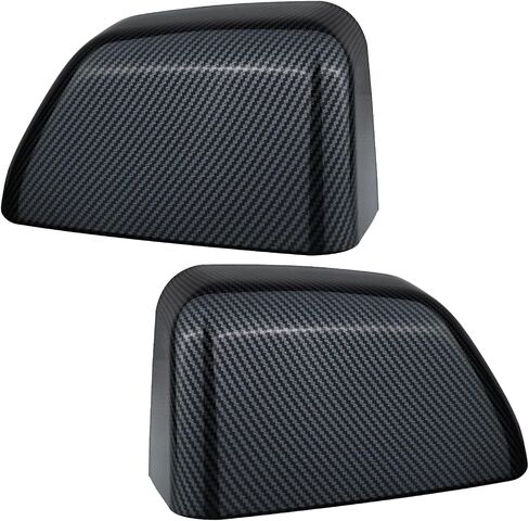 Black Paintable Tow Mirror Cover Cap | For 2017-2024 F250 F350 F450 F550 Super Duty Side by Side Accessories | LH Left Driver Side Exterior Plastic Rearview Top Half Door Mirror Cover in Saudi Arabia