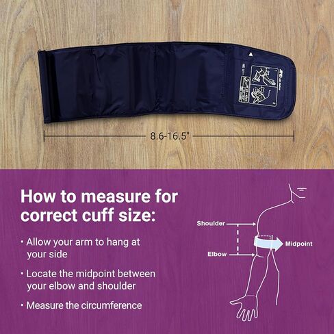 A&D Medical Deluxe Blood Pressure Monitor for Upper Arm with Bluetooth, Blood Pressure Cuff (22-42 cm Range), One Click Operation, Connects with A&D Heart Track App in Saudi Arabia