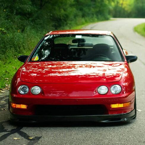 FreeMotor802 الأمامي المصد من شفة الجوية سد سد الذقن المفسد ، يناسب 1998-2001 Acura Integra ، Mu Style Black Pp 1pc Underbod in Saudi Arabia