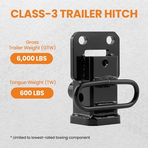 maXpeedingrods Class 3 Trailer Hitch Receiver, 2 Inch Receiver, Tow Hitch for Ram 1500 2019-2025, 6000 LBS GTW in Saudi Arabia