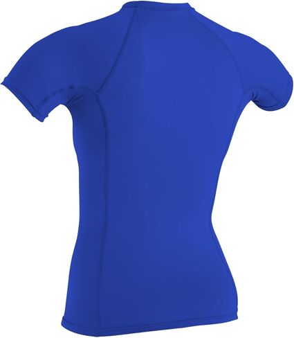 O'Neill Wetsuits Women's Basic Skins S/S Rash Guards, Tahitian Blue, X-Large in Kuwait