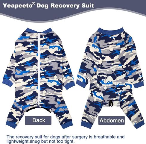 Dog Recovery Suit Full-Zipper After Post-Surgery Large Medium Dogs, Dog Bodysuit for Prevent Licking& Chewing Wounds Onesies Cone Alternative (Red, 4X-Large) in Saudi Arabia