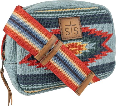 STS Ranchwear Chaynee Valley Serape Collection Kait Sling Leather Compact Stylish Adjustable Belt Bag, One Size in Saudi Arabia