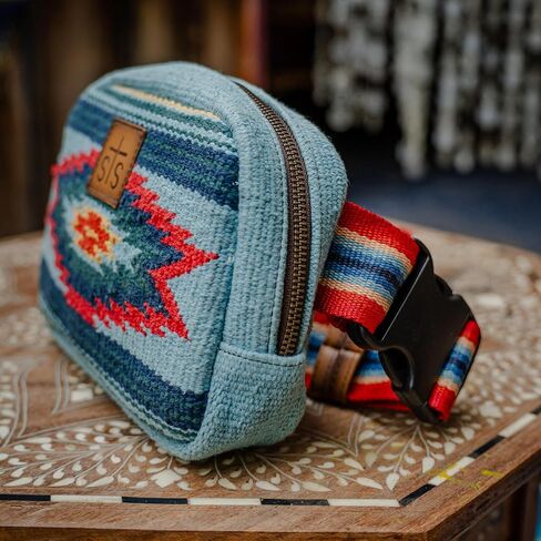 STS Ranchwear Chaynee Valley Serape Collection Kait Sling Leather Compact Stylish Adjustable Belt Bag, One Size in Saudi Arabia