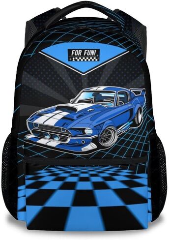 Car Backpack for School - 17 Inches Black Backpacks for Girls, Boys - Cool Bookbag for Highschool in Saudi Arabia