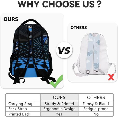 Car Backpack for School - 17 Inches Black Backpacks for Girls, Boys - Cool Bookbag for Highschool in Saudi Arabia