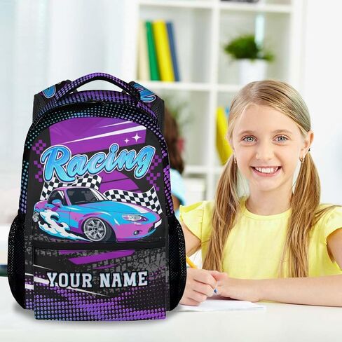 Car Backpack for School - 17 Inches Black Backpacks for Girls, Boys - Cool Bookbag for Highschool in Saudi Arabia
