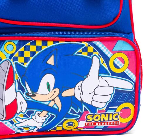 Sonic the Hedgehog Mini Backpack for Boys - Bundle with 12" Backpack Featuring Shadow Plus Water Bottle, Stickers, More | Sonic Preschool Bag for Kids, Toddlers in Saudi Arabia