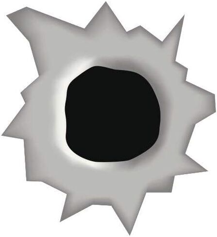 مغناطيس نارية حفرة معدنية الفولاذ الفضة الرمادية اللون الأسود المغناطيسي مغناطيس ملصق اثنين في حزمة واحدة (4 بوصات) in Kuwait