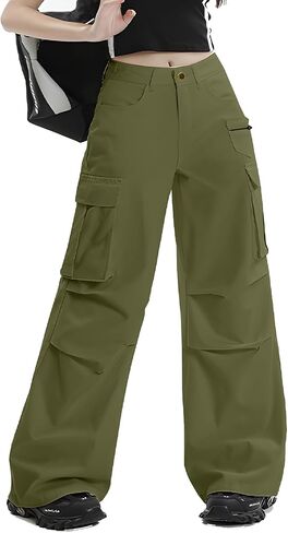 Women's Cotton Casual Work Pants with Pockets in Saudi Arabia