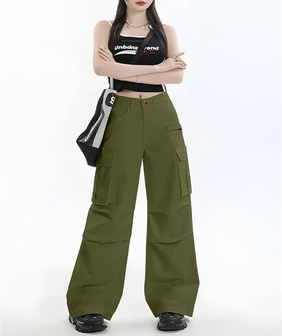 Women's Cotton Casual Work Pants with Pockets in Saudi Arabia