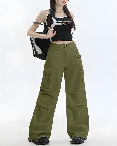 Women's Cotton Casual Work Pants with Pockets in Saudi Arabia