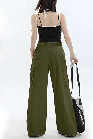 Women's Cotton Casual Work Pants with Pockets in Saudi Arabia
