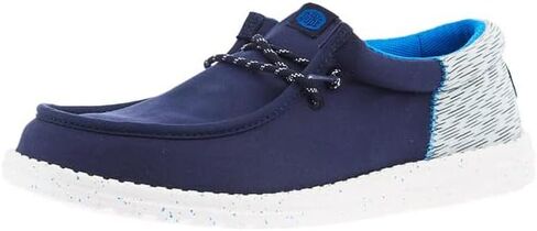 HEYDUDE Wally Funk Jersey Jacquard Peacoat Blue/Multi 14, Mens Shoes, Slip-on Loafers, Comfortable & Light-Weight in Kuwait