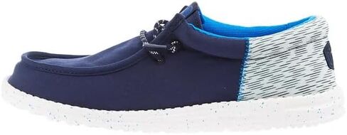 HEYDUDE Wally Funk Jersey Jacquard Peacoat Blue/Multi 14, Mens Shoes, Slip-on Loafers, Comfortable & Light-Weight in Kuwait