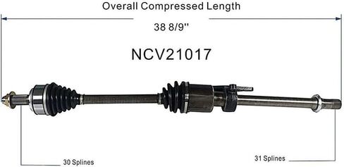 CV Axle Shaft Assembly Front Passenger Side 1PC Replaces 44305-TK5-A51 for Acura TL 3.7L Manual 2010 2011 2012 2013 2014 in Saudi Arabia