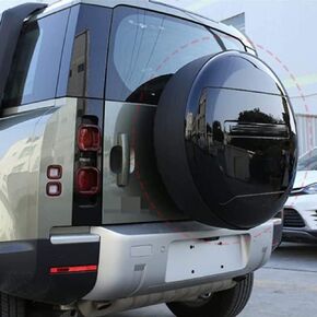 Santorini Black Fits for Defender 90 110 130 2 Door 4 Door 2020 2021 2022 2023 2024 ABS Plastic Spare Tyre Tire Cover in Kuwait