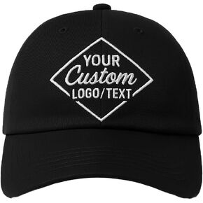 Custom Personalized Baseball Cap Hats Customize Embroidered Printing Design Logo Text Image for Men Women Sports Black Caps in Saudi Arabia